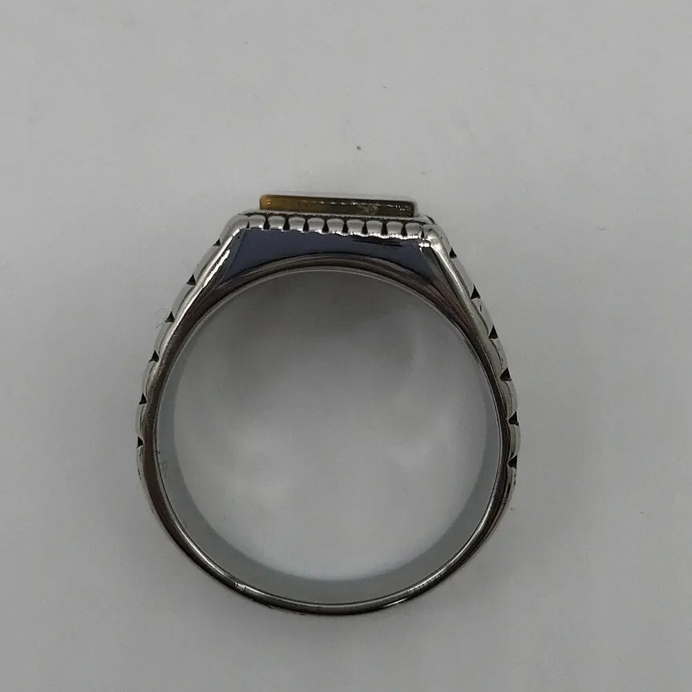 Tiger Eye Natural Gemstone Handmade Men's Ring Size 9 NWT